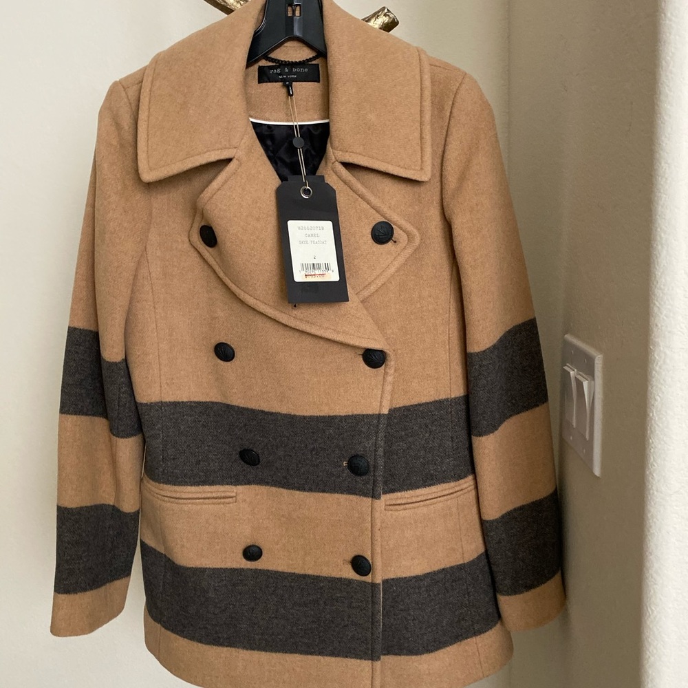 RAG & BONE DOUBLE BREASTED PEACOAT